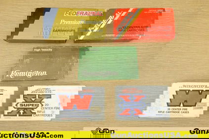 Win, Fed, Rem 7mm REM MAG Ammo. 88 Total Rds of 7mm REM MAG; 40 Rds of 150 Gr, 40 Rds of 75