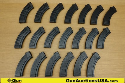 Military Surplus 7.62x39 Mags. Very Good. 20 Total Mags; 30 Rd AK47 7.62x39 Stamped Steel Mags..