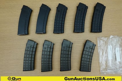 Arsenal, Etc. 5.56x45 Mags. Very Good. 9 Total Mags; 30 Rd AK 5.56x45 Polymer Mags.. (74163)