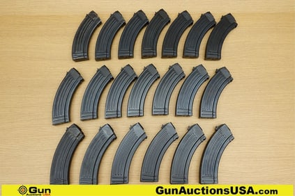 Military Surplus 7.62x39 Mags. Very Good. 20 Total Mags; 30 Rd AK47 7.62x39 Stamped Steel Mags..