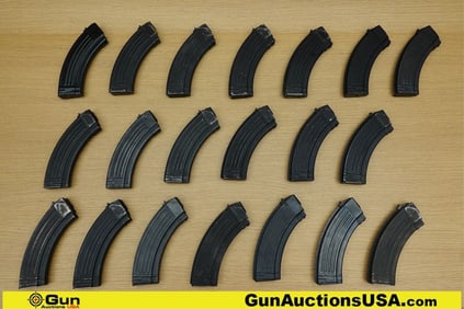 Military Surplus 7.62x39 Mags. Very Good. 20 Total Mags; 30 Rd AK47 7.62x39 Stamped Steel Mags..