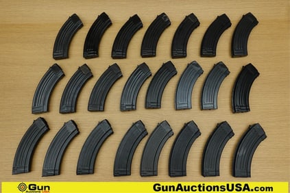 Military Surplus 7.62x39 Mags. Very Good. 23 Total Mags; 30 Rd AK47 7.62x39 Stamped Steel Mags..