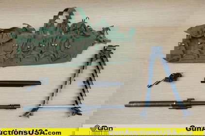 Military Surplus 5.56x45 Gun Parts, Accessories. Very Good. 1 Maxim Machine Gun Tri-Pod Traverse