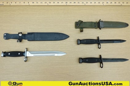 Military Surplus Bayonet. Very Good. 3 U.S. Made Bayonets.. (72091) (GSCN49)