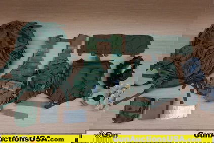 Military Back Pack, Etc. . Good Condition. 1- Back Pack, 1- First Aid Kit. 1- Gas Mask with Filter,