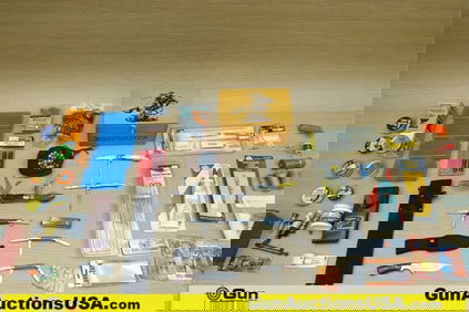 GAMO, Cabela's, Knight, Etc. Knives, Projectiles, Etc. . Good Condition. 5- Folding Knives, 1-