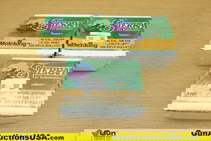 Sierra .30 cal Projectiles. 1500 Total Projectiles 168 Gr. HBPT.. (69626) (GSCW13)