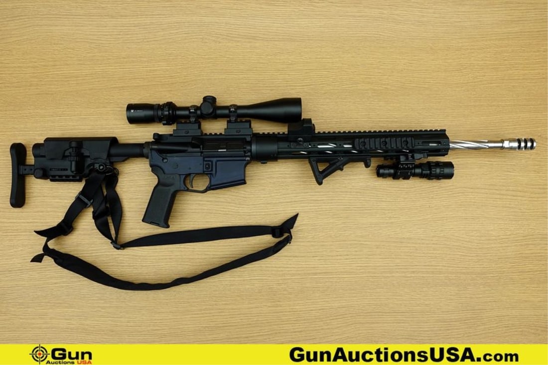 17 DESIGN AND MANUFACTURING 17DM-4 .223 WYLDE FLUTED BARREL Rifle. Excellent. 20" Barrel. Shiny: 17 DESIGN AND MANUFACTURING 17DM-4 .223 WYLDE FLUTED BARREL Rifle. Excellent. 20" Barrel. Shiny Bore, Tight Action Semi Auto Features a FULL FLOATED, TWISTED, FLUTED, STAINLESS STEEL, HEAVY BARREL. 15