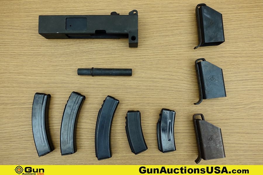 CZ, Cobray, UZI Loading Tools, Mags, Etc. . Very Good. Three Cobray Magazine Loading Tools, One 4.5": CZ, Cobray, UZI Loading Tools, Mags, Etc. . Very Good. Three Cobray Magazine Loading Tools, One 4.5" UZI Barrel, One COBRAY MAC Upper Receiver with Bolt and Charging Handle. Three CA Scorpion .32 ACP,