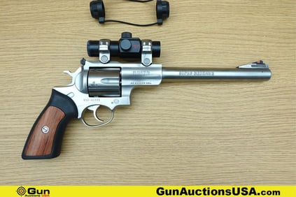 Ruger SUPER REDHAWK .44 MAGNUM Revolver. Very Good. 9.5" Barrel. Shiny Bore, Tight Action A robust
