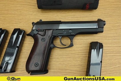 Taurus PT92AF 9MM Pistol. Very Good. 5" Barrel. Shiny Bore, Tight Action Semi Auto Features all
