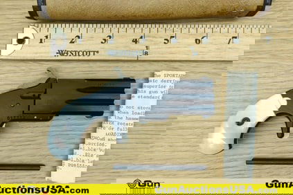 SPORTSMANS DERRINGER .22 LR Pistol. Very Good. 2.25" Barrel. Shiny Bore, Tight Action Two Shot