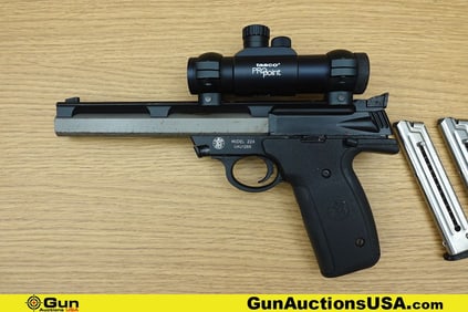 S&W 22A .22 LR Pistol. Good condition, Normal Handling Marks, Scattered Spotting and/or Pitting. 7"