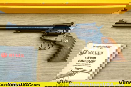 Ruger NEW MODEL SINGLE - SIX .32 H&R MAGNUM Revolver. Excellent. 9.5" Barrel. Shiny Bore, Tight
