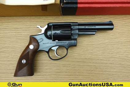 Ruger POLICE SERVICE-SIX 357 MAGNUM Revolver. Excellent. 4" Barrel. Shiny Bore, Tight Action This