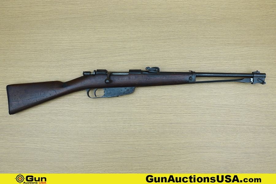 BRESCIA ARSENAL M91 CARCANO 6.5 CARCANO MATCHING NUMBERS Rifle. Good condition, Normal Handling: BRESCIA ARSENAL M91 CARCANO 6.5 CARCANO MATCHING NUMBERS Rifle. Good condition, Normal Handling Marks, Scattered Spotting and/or Pitting. 17" Barrel. Shootable Bore, Tight Action Bolt Action MATCHING