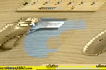 HIGH STANDARD INC. DERRINGER .22 MAGNUM Pistol. Fair Condition. 3.5" Barrel. Break Action Auto