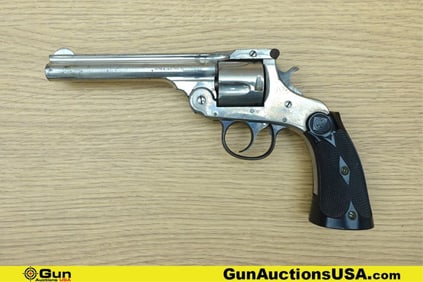 H&R TOP BREAK AUTO EJECTING .38 S&W CTGE TOP BREAK Revolver. Good Condition. 5" Barrel. Shiny Bore,