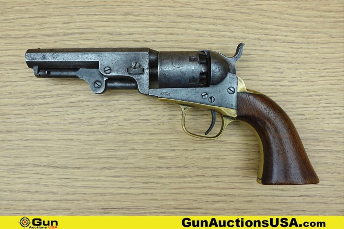 COLT 1849 POCKET REVOLVER .31 Caliber Ball ALL MATCHING NUMBERS Revolver. Excellent. 4" Barrel. ALL: COLT 1849 POCKET REVOLVER .31 Caliber Ball ALL MATCHING NUMBERS Revolver. Excellent. 4" Barrel.Early Production 1863 ALL MATCHING NUMBERS on Barrel, Receiver, Trigger Guard, Grip and Cylinder. Very Ni