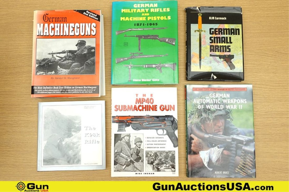 S.I.P., S.M.H, W&G, Etc. Books. Good: S.I.P., S.M.H, W&G, Etc. Books. Good Condition. One Copy of "German Machine Guns" by Daniel D. Musgrave, One Copy of "German Military Rifles and Machine Pistols 1871-1945" by Hans Dieter Gotz, One Cop