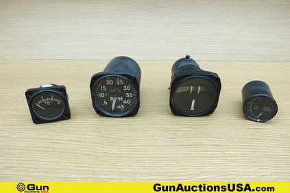 Weston, General, Lewis, Etc. VINTAGE Meters. Very Good. One 840 V Meter Indicator, One Tachometer,