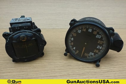 Showa Aircraft Ind. VINTAGE Aircraft Gauges. Good Condition. One Japanese Navy Showa 16, Type 1,