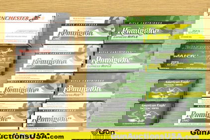 Winchester, Remington, American Eagle .223 REM Ammo. 260 Rds in Total; 240 Rds of 55 Gr, 20 Rds of