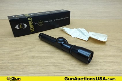 Leupold M8 Scope. Excellent. 2X Leupold Scope Features Extended ER, Includes Original Box.. (75925)