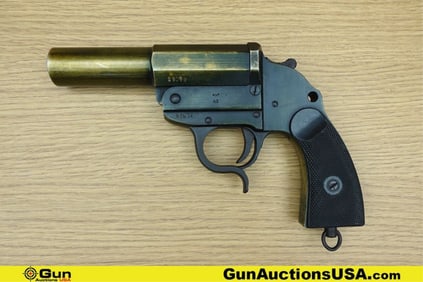 ERMA AYF-43 26.5MM COLLECTOR'S Flare Pistol . Very Good. 9" Barrel. Single Shot ORIGINAL PATINA