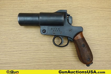 NAMBU TYPE 10 35MM COLLECTOR'S Flare Pistol . Very Good. 4 5/8" Barrel. Single Shot All Steel Flare