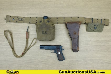 Military Surplus, Etc 1911, Etc Replica Pistol, Accessories. Good Condition. 1 Non-Functioning