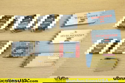 FED, WIN, Etc. .22-250, .22LR, 8mm Etc. Ammo. 2245 Total Rounds; 2175 Rounds of .22 LR, 40 Rounds of