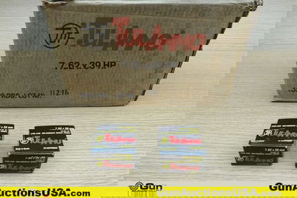 Tulammo 7.62x39 HP Ammo. 1000 Total Rounds of Steel Case .124 Grain HP.. (75505) (GSCV66)