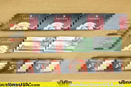 FED, REM, HORN, Etc. 9mm Ammo. 550 Total Rounds; 300 Rounds of 9mm Assorted Brass, 200 Rounds of 9mm