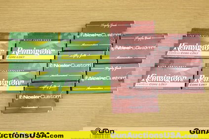 Remington, Nosler Custom Core-Lokt, Partition 25-06 Rem Ammo. 169 Rounds of 25-06 Rem. Assorted 100