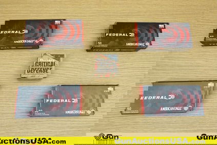 Fed, Horn .380 ACP Ammo. 25 Rounds of 90 Gr. Critical Defense and 195 Rounds of 95 Gr. FMJ.. (75544)