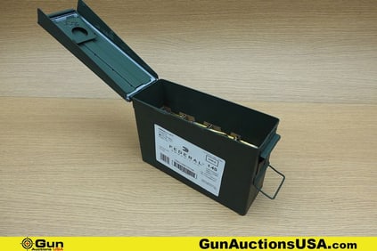 Federal 5.56x45 Ammo. 370 Total Rounds of 5.56x45 62 Grain XM855. Includes Small OD Metal Ammo Can..