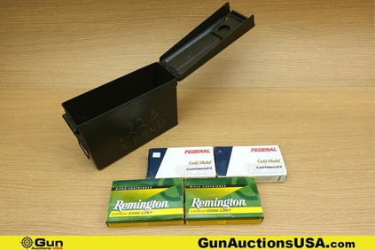 Rem, Fed .300 WIN MAG Ammo. 74 Total Rounds of .300 WIN MAG. Includes Small Metal Ammo Can.. (75003)