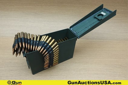 .30-06 SPRG Ammo. Approx. 220 Total Rounds of .30-06 SPRG on Links. Includes Small Metal Ammo Can..