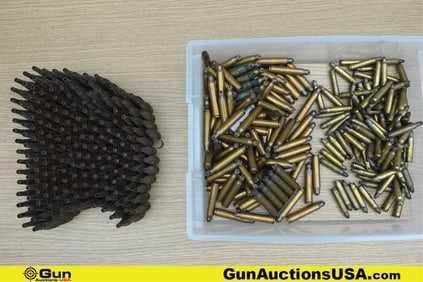 Military Surplus .308 CAL, .30-06 SPRING, 5.56x45mm Ammo. Approx. 360 Total Rounds; 190 Rounds of
