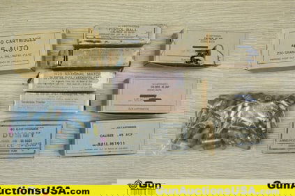 Military Surplus .45 CAL Ammo. Approx. 395 Rounds of Assorted Surplus Ammo in ISSUED Ammo Boxes..