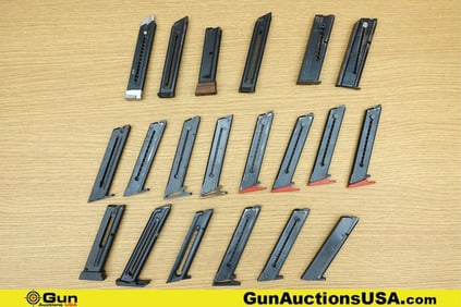 S&W, Colt, Ruger, High Standard, Etc. .22 LR Magazines. Very Good. Twelve 10 Round High Standard .22