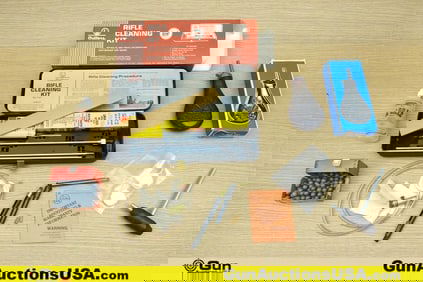 Otters, Hornady, CVA, Etc Gun Cleaning Supplies, Black Powder Supplies.. Very Good. 1 Vintage Rifle