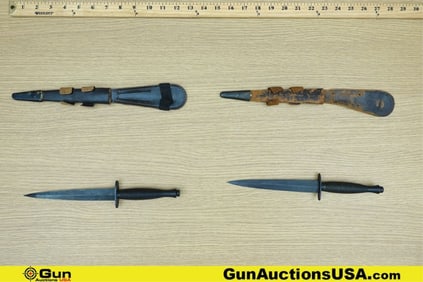 R. Coop, Military Surplus Dagger. Good Condition. 2 Fairbairn Sykes Daggers Produced in Shefield