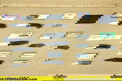 KA-BAR, Kershaw, Meyerco, Etc. Knives. 7-Assorted Folding Knives, in Excellent Condition,