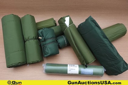 Military Surplus Sleeping Mats. Good Condition. 10 Assorted OD and Khaki Self Inflating Sleeping