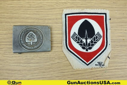 Military Surplus Officer's Buckle, Officer's Patch COLLECTOR'S Belt Buckle, Patch. Very Good. German