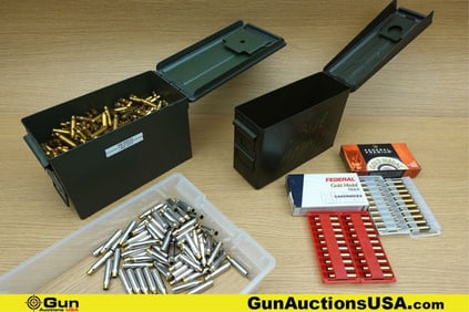 Fed, Rem, LC .308 Cal Reloading Components. Approx. 635 Empty .308 Reloadable Casings. Includes 1