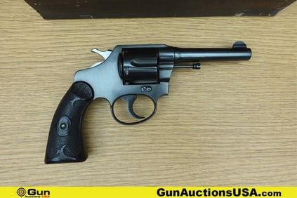 Colt POLICE POSITIVE 1ST ISSUE 38 S&W COLLECTOR'S Revolver. Very Good. 4" Barrel. Shiny Bore, Tight