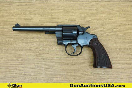COLT OFFICIAL POLICE .38 SPL MATCHING NUMBERS Revolver. Fair Condition. 6' Barrel. MATCHING NUMBERS